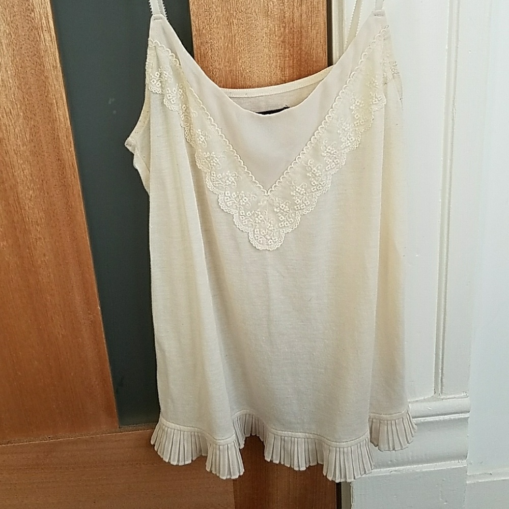 American Eagle Lace and Mesh Tank Top